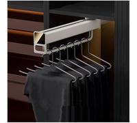 YCVAWEOD Pop -up Armadio in Metallo con rastrelliere Multifunzionale di Binario Scorrevole per Abiti e Jeans Easy Installa Perfetta per Piccoli spazi 21,65 Pollici (550 mm) LWX