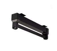 YCVAWEOD Porta del Gancio di Abbigliamento estendibile - portabricchiere in Alluminio Regolabile 25 kg di capacità Muto Supporto per Pantaloni telescopici berrono Abiti salvaspazio (Colore: Nero) LWX