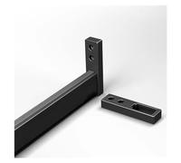 YCVAWEOD Raccoppiamento per Montaggio a Parete per Il Servizio Pesante con Canna tagliatabile Staccabile Facile da installare e durevoli staffe di Supporto per l'armadio per Abiti appesi LWX