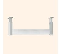 YCVAWEOD Raffio per Abiti Regolabili per Supporto per soffitto - 45 cm (17 3/4 ") Abiti appesi Nizer con Flangia - Asta di Guardaroba a Risparmio Spaziale per la conservazione della Camera da Letto