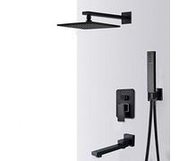 YCVAWEOD Rubinetti della Doccia Nascosta Set da 16 "con Doccia a Pioggia in Ottone Miscelatore Singolo Mixer Doccia da Bagno a Rubinetto, LWX
