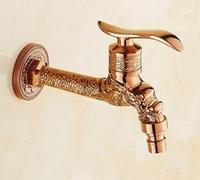 YCVAWEOD Rubinetti per lavello Cucina rubinetti Rosa Drago Intagliato bibcocks Rubinetto Bagno in Ottone lavacavino Rubinetto Bibcock Mixer da Bagno Esterno/Grigio Chiaro LWX