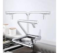 YCVAWEOD Rubinetto da Cucina a 3 Vie con Miscelatore Nichel Spazzolato a Rotazione a 360 ° per l'installazione della Finestra Anteriore del Sistema di osmosi inversa per Facile utilizzo per Un Facile