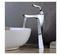 YCVAWEOD Rubinetto da Cucina Nera con Mixer di Bacino, Rubinetto dell'Acqua Calda/Fredda, Moderno Rubinetto del lavandino, Design Resistente ed Elegante per Uso Domestico e Commerciale LWX