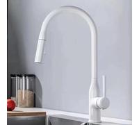 YCVAWEOD Rubinetto da Cucina Regolabile Tira Verso Il Basso Mixer Acqua Fredda Calda 2 modalità Spray Girevole estendibile LWX