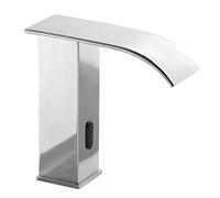 YCVAWEOD Rubinetto del Bagno del sensore Automatico - Tocca del Mixer Oro touchless - Moderno Design a Cascata - Ottone Durevole - Fun a Bacino Ecologico Senza Touch per bagni di Lusso LWX