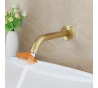 YCVAWEOD Rubinetto del Bagno in Oro Monte a Muro di Supporto per Il sensore del margine Automatico Sensore Touch -Battito del lavandino del Bagno (Rosa Oro) LWX