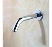 YCVAWEOD Rubinetto del Bagno in Oro Monte a Muro di Supporto per Il sensore del margine Automatico Sensore Touch -Battito del lavandino del Bagno (Rosa Oro) LWX
