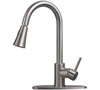 YCVAWEOD Rubinetto Rubinetto spruzzo Spray Nichel Spazzolato in Ottone Solido Mixer Rubinetto Tap pavoncella a Base di Bacino a Mano lavandino Mixer LWX