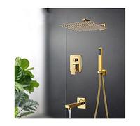 YCVAWEOD Sistema di Doccia a Pioggia Multifunzionale a 3 Vie con Mixer per Doccia Portatile e Cucciolo di Doccia da 12 Pollici per Un'Esperienza di Bagno definitiva LWX