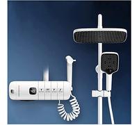 YCVAWEOD Sistema di Doccia a Pioggia termostatica ad Alta Pressione con Cucciolo di Doccia Portatile e spruzzatore bidadro a Parete Set di rubinetti montati per Il Bagno e Lusso. LWX