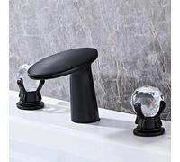 YCVAWEOD Tap Mixer BASINA TAPAGGIO per BASSAGGIO per BAGNI CASSARE A Tutto del BAGNI A BAGNI A 3 Fori Doppio Manico in Oro in Ottone in Cina LWX