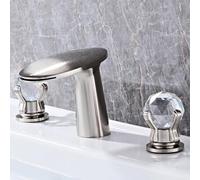 YCVAWEOD Tap Mixer BASINA TAPAGGIO per BASSAGGIO per BAGNI CASSARE A Tutto del BAGNI A BAGNI A 3 Fori Doppio Manico in Oro in Ottone in Cina LWX
