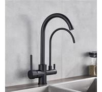 YCVAWEOD Tappo da Cucina a Rotazione Black 360 Acqua di Rotazione con Gru a Tre Modi per Miscelatore per lavello per lavello da Cucina ad Arco Alto tiro Spray LWX