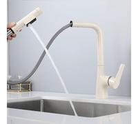 YCVAWEOD Tocca Cucina a 3 Vie Tira Fuori in Ottone a 360 ° Rotazione del lavello della Cucina Tap a Foro Singolo ove LWX