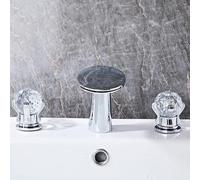 YCVAWEOD Tocca del Mixer per Bacino Tapsino per lavandino da Bagno a 3 Fori Cascata Calda Calda e Fredda tappa del Bacino per bagni in Nero Fatto in Cina LWX