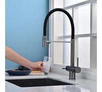 YCVAWEOD Tocca del Mixer per lavello da Cucina con Filtro - Rubinetto Girevole a 3 Vie per Una Facile Installazione e Accesso all'Acqua Pulita LWX