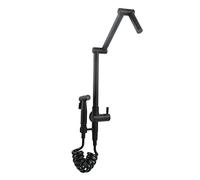 YCVAWEOD Tocca della Cucina montata a Parete Solo Rubinetto Pieghevole dell'Acqua Fredda con Pistola Spray telescopica Trasparente a Foro Singolo Cucina lavello cucine Nero LWX