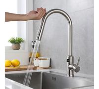 YCVAWEOD Tocca Il Rubinetto della Cucina con spruzzatore, Estrazione Cucina da Cucina Display a Temperatura Digitale, tazzine del lavello Cucina Intelligente, Moderno rubine LWX