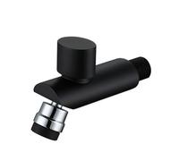 YCVAWEOD Tocca per Il lavandino del Bagno Montato a Parete Tocca di Acqua Fredda Singolo con Manico Rotondo Rotondo a Bolla Rotante a 360 ° Adatto per Il lavabo del Bacino G1/2, Chrome LWX