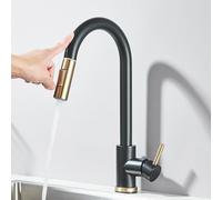 YCVAWEOD Tocca Sensore Cucina Rubinetto - Tocca del Miscelatore a Marcia Rotante 360 ° con Controllo sensibile, Finitura cromata Elegante, Facile da Usare per Le cucine Moderne LWX