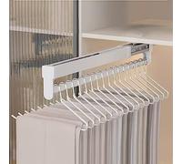 YCVAWEOD Veste dell'Armadio di Estrazione estendibile - AVVITÀ RETRABILE di 30 kg, rastrelliere in Lega in Lega di Alluminio per diapositiva silenzi LWX