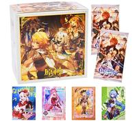 YCVBCY Genshin Impact Carte Collezionabili, 90Pezzi Cards Bambini, Card Edizione Da Collezione d'Onore, Set Di Carte Da Collezione, Anime Cards Popolari Per Fan, Bambini, Adolescenti e Adult