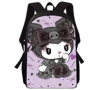 YCVBCY Kurommi Zaino per Bambini Print Zaino Casual 3D Borsa da Scuola Cartoon da Viaggio Scuola Satchel Impermeabile Bambino Studenti per Studenti 40x30x13CM