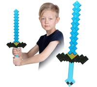 YCVBCY Pixel Spada Giocattoli per Bambini Strumento del Videogioco Giocattolo per Bambini Tema Cartone Animato Pixel Spada di Pietra per Il Gioco di Ruolo Regali per Ragazze e Ragazzi