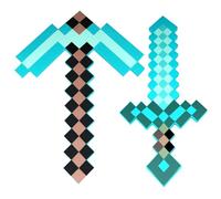 YCVBCY Pixel Spada Giocattoli per Bambini Strumento del Videogioco Giocattolo piccone per Bambini Tema Cartone Animato Pixel Spada di Pietra per Il Gioco di Ruolo Regali per Ragazze e Ragazzi