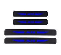 YCXEBLZWH 4 Pezzi Fibra Carbonio Battitacco Auto Sticker, per Suzuki Baleno I (WB, Facelift 2019) Hatchback 2015-2022 Prevenire l'usura Previene Graffi Battitacco Stickers Auto Accessori,E