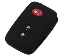 YCYHMHH Copertura in Silicone per Telecomando Auto per Aqua per Camry per Corolla RAV4 Yaris Venza 4Runner Prado Vitz Reiz Prius Crown -Black