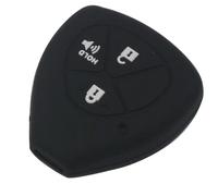YCYHMHH Copertura in Silicone per Telecomando Auto per Camry per Corolla Vios REIZ Crown RAV4 2015 -Black