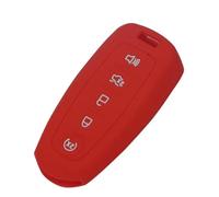 YCYHMHH Copertura in Silicone per Telecomando Auto per Escape Explorer Edge Flex per Focus Taurus per Lincoln Mks -Red