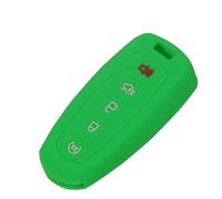 YCYHMHH Copertura in Silicone per Telecomando Auto per Escape Explorer Edge Flex per Focus Taurus per Lincoln Mks -Green