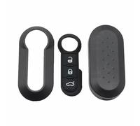 YCYHMHH Copertura in Silicone per Telecomando Auto per Fiat 500 Panda Punto Bravo Doblo Ducato -Case with Black Pad