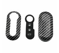 YCYHMHH Copertura in Silicone per Telecomando Auto per Fiat 500 Panda Punto Bravo Ducato -Black Case with Pad