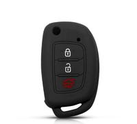 YCYHMHH Copertura in Silicone per Telecomando Auto per Hyundai Creta Tucson Elantra Santa Fe i10 i20 i30 iX25 iX35 -Black
