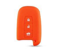 YCYHMHH Copertura in Silicone per Telecomando Auto per Hyundai Elantra Sonata Veloster Genesis per KIA Soul Sportage -3 Buttons Orange