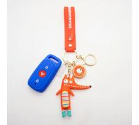 YCYHMHH Copertura in Silicone per Telecomando Auto per NIU N1s NQI MQI UQI U1 U+ -Dark Blue withOrange
