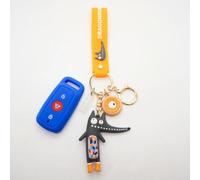 YCYHMHH Copertura in Silicone per Telecomando Auto per NIU N1s NQI MQI UQI U1 U+ -Darkblue withgrayfox