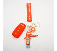 YCYHMHH Copertura in Silicone per Telecomando Auto per NIU N1s NQI MQI UQI U1 U+ -Red withOrangefox