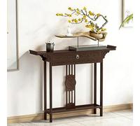 YCYHXJB Consolle Ingresso con Cassetti, Tavolo da Altare, Tavolo Consolle in Stile Retrò Cinese per Casa, Ufficio, Studio, con Ripiano a Giorno(100 * 20 * 80cm/39 * 8 * 31in)