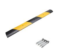 YCYHXJB Dosso Artificiale per Garage, Dossi Artificiali Gialla E Nera, Dossi Stradali in Gomma Pesante, Controllo della velocità per Parcheggi, 30 Tonnellate(10 * 2cm/3.9 * 0.8in)