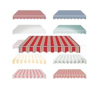 YCYHZC Telo di Ricambio per Tenda Parasole Retrattile, Tessuto di Ricambio per Tenda A Braccio da 4x2m, Copertura per Tenda da Sole per Finestra Porta(Orange Stripes,6.5x5ft/2x1.5m)