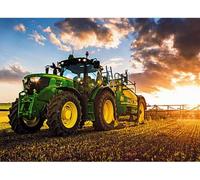 ycyingcheng Quadrato con trattore a punto croce con diamantini 5D fai da te, kit a punto croce, kit per punto croce numerabile, kit per principianti di compleanno