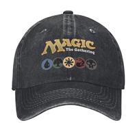 YCYLYLYC Berretto da Baseball Magic The Gatherings Game Cappello da Camionista Indossato Abiti retrò Denim Snapback Cappello da papà Cappelli da Allenamento Regolabili Regalo Unisex