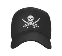 YCYLYLYC Unisex Classic Berretto da Baseball Unisex per Uomo e Donna Berretto da Baseball Regolabile con Bandiera del Pirata Jolly Roger Sport Snapback Outdoor Sport Caps Cappello Cotone Lavato