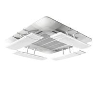 YCYRF 4 Pezzi Deflettore Condizionatore Regolabili, Deflettori per Bocchette a Soffitto, Prevenire Il Vento Diretto, Deflettore Aria Condizionata Centralizzata, Installazione a Cassetta