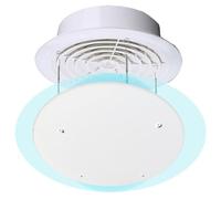 YCYRF Deflettori Condizionatore Centrali, Deflettore Universale per Bocchette a Soffitto, Guida Antivento per Parabrezza Anti-Soffio Diretto, Rotondo, Bianco(45cm/18in)
